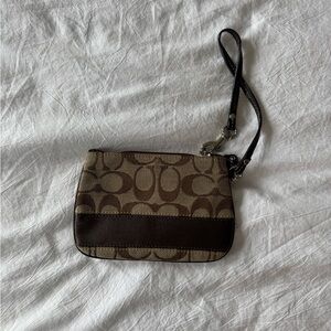 Brown Monogram Wristlet